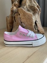 Lage sneakers licht roze