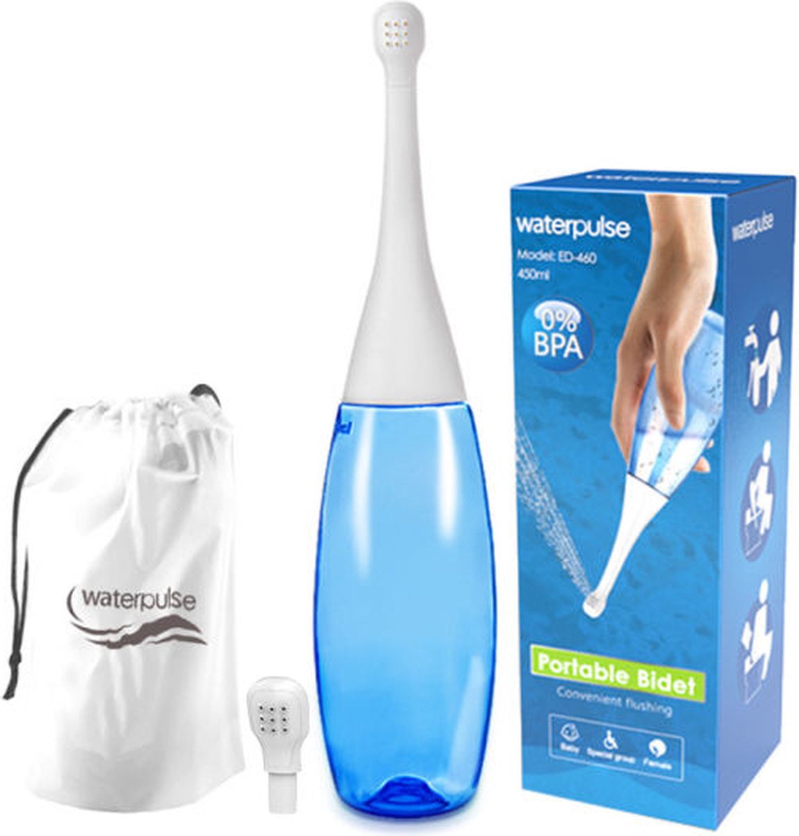 Goedkoopste Blauwe Waterpulse - Vaginale douche - Geschikt voor uitwendig gebruik - Bidet