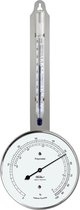 Fischer - Polymeter 115 - Ø103 mm RVS - Haarhygrometer & Glasthermometer - Fijnmechanisch Meetinstrument - Dauwpuntbepaling