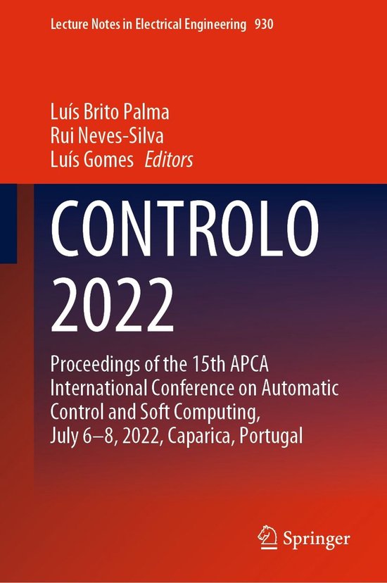 Intelligent Technologies and Robotics (R0) - CONTROLO 2022 - cover