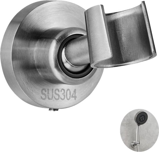 Support Mural Tuyau Douche Laiton Chromé - Fixation Robuste Pour Pommeau Main
