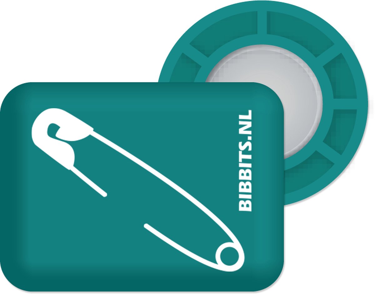 Bibbits hardloopmagneten | Safety pins Petrol