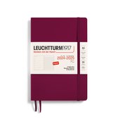 Agenda hebdomadaire Leuchtturm1917 + notes - agenda - 18 mois 2024 - 2025 - couverture souple - A5 - rouge port