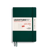 Agenda hebdomadaire Leuchtturm1917 + notes - agenda - 18 mois 2024 - 2025 - couverture souple - A5 - vert forêt