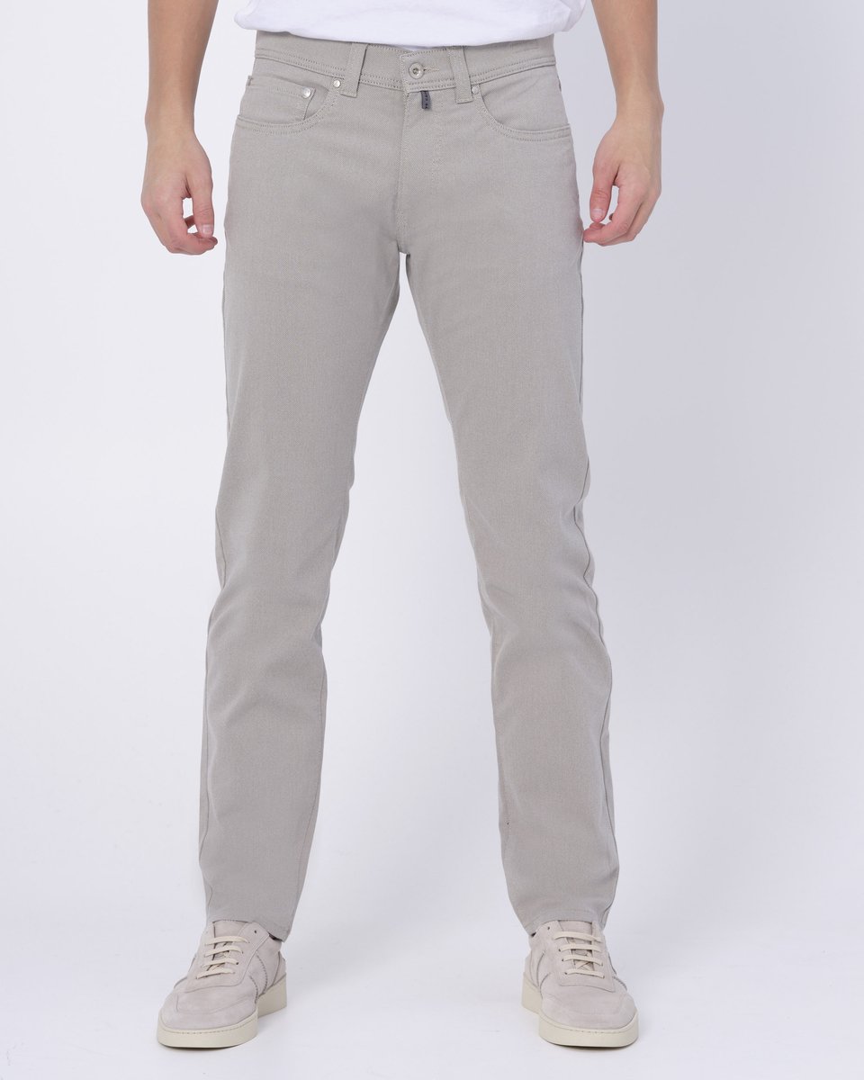 Pierre Cardin Broek Lyon Futureflex Grijs - Maat W 40 - L 34 - Heren - Five-pocket broek