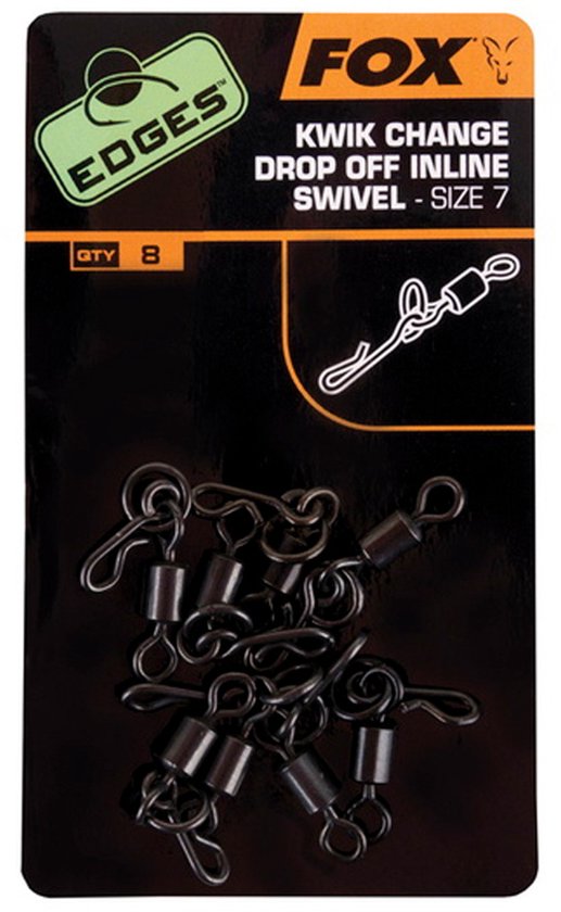 Fox - Edges Ring Kwik Connector Swivel Combo - Maat 7 - Zwart van Fox — afbeelding 5