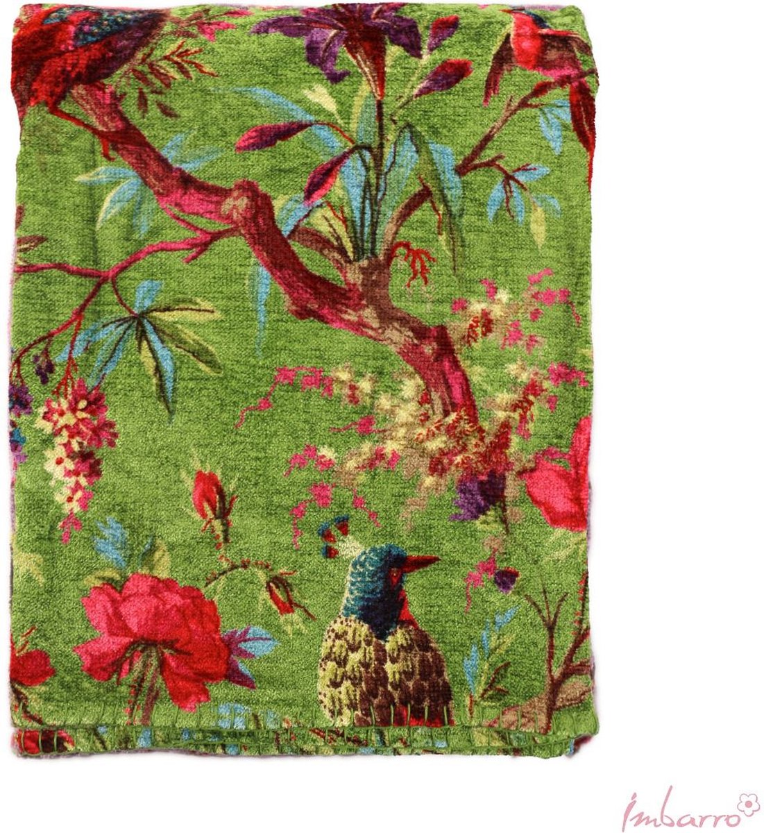 Imbarro - Plaid - Kleed - Deken - Throw - Paradise - Chinelle - Green - 130x170cm