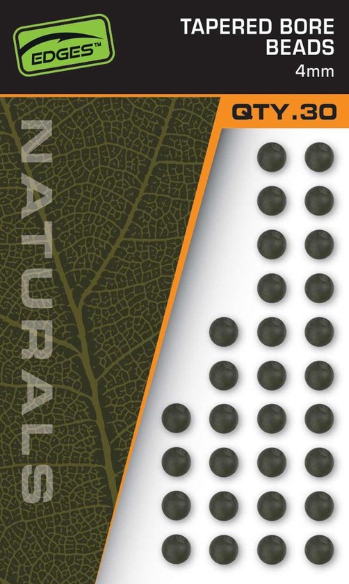 Fox Carp - End Tackle Naturals Tapered Bore Beads x 30 - Fox Carp van Fox — afbeelding 5