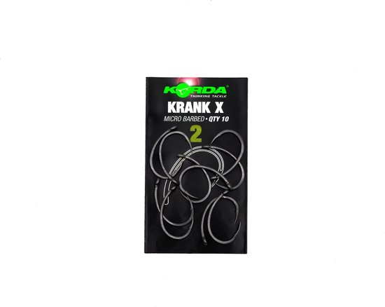 Hameçon Korda Krank X – Taille 6, Pointe Acérée, œil Incurvé, Micro-barbillon, Pour Carpe En Lac Et Rivière