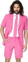 OppoSuits SUMMER Mr. Pink - Heren Zomer Pak - Casual Effen Gekleurd - Roze - Maat EU 50