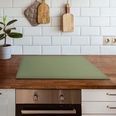 Inductiebeschermer Nordic Groen | 81 x 52 cm | Keukendecoratie | Bescherm mat | Inductie afdekplaat