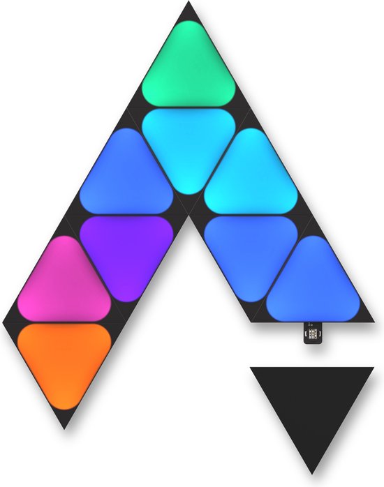 Nanoleaf Shapes Mini Triangles Pack d'extension - 10 panneaux - Zwart