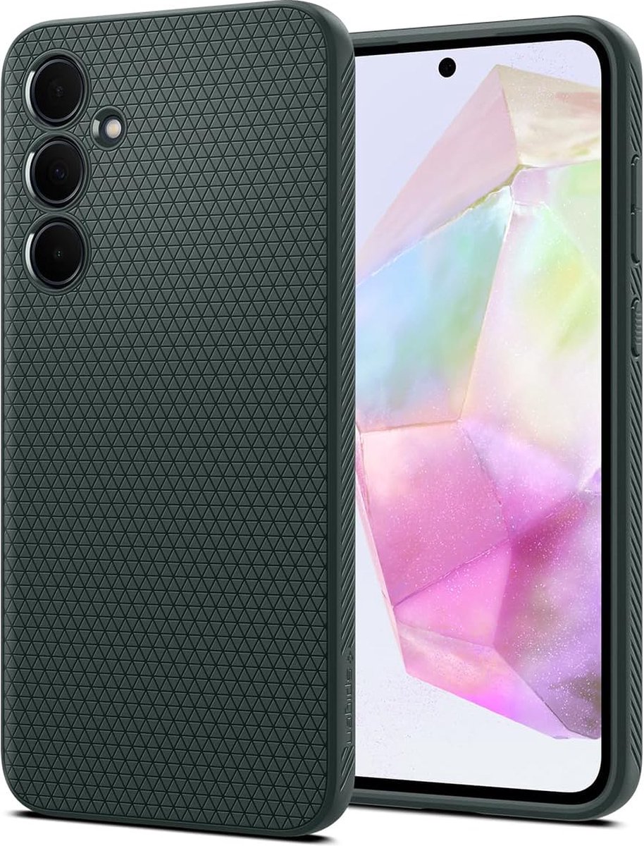 Spigen Geschikt voor Samsung Galaxy A35 5G - Liquid Air - Back Cover Hoesje - Groen