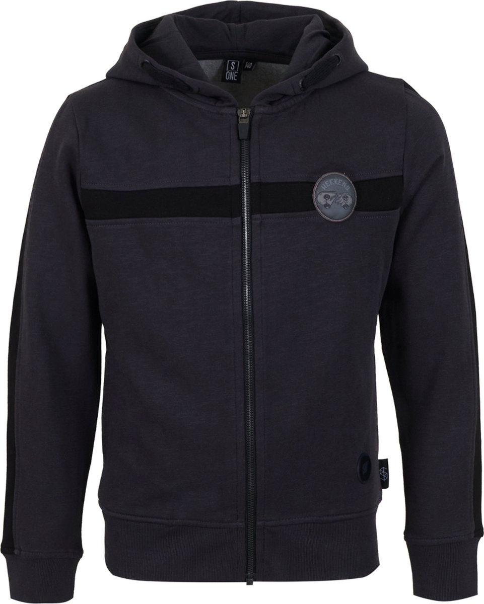 Someone - Sweater - Maat 134 - Jongens - Antracite -