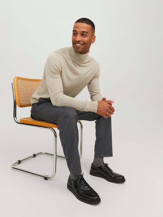 JACK & JONES Ollie Louis Winter Chino coupe classique - chino homme - à carreaux rouge bordeaux - Taille : 29/32