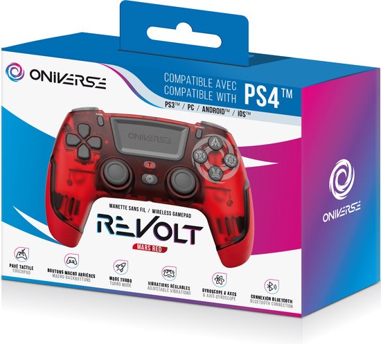 Foto: Oniverse wireless revolt bluetooth controller mars red ps5 ps4 pc android ios