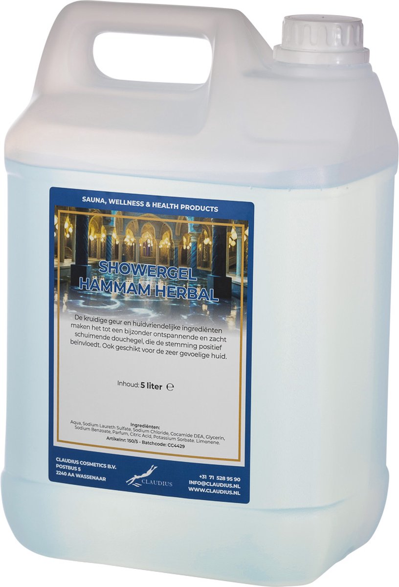 Goedkoopste Claudius Douchegel Hammam Herbal 5 liter - Showergel