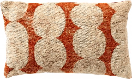 Dutch Decor RORY - Sierkussen décoratif 30x50 cm - aspect naturel - Potters Clay - rouge brique et marron - Coussin intérieur inclus