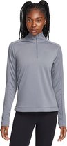 Nike dri-fit pacer 1/4-zip pullover in de kleur grijs.