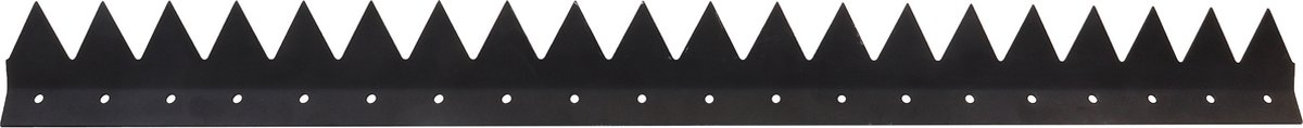 Wovar Anti Klim Strip voor Schuttingen Zijmontage 1 Meter Zwart | Per Stuk | Anti katten strip