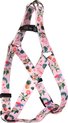 Flamingo Sera Step&go - Harnas Honden - Harnas Step&go Sera Roze/groen/geel Met Flamingo S 35-50cm 15mm - 1st