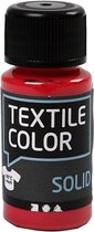 Peinture textile - Peinture pour vêtements - Rouge - Basic - Couleur Textile - Creotime - 50 ml