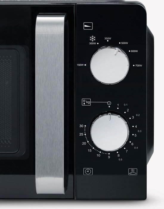 Retro Magnetron Met Grillfunctie, Ca. 20 L, Ca. 700 W, Grillfunctie Ca. 1000 W, Aantrekkelijk Design In Retro-Design, Digitale Multifunctionele Display, Rot-Chrom