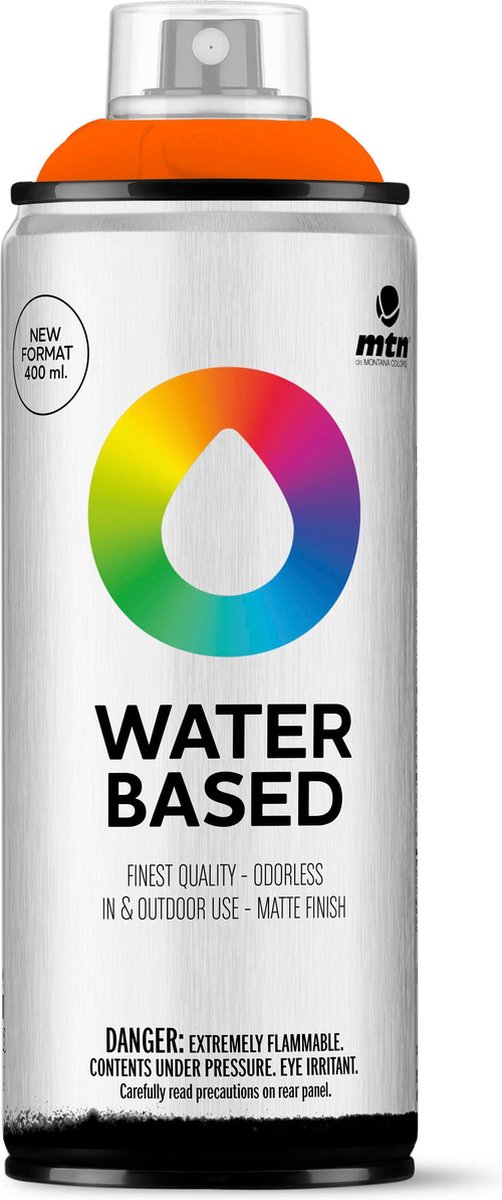 MTN Water Based Spuitbus - verf op waterbasis - RV-2004 Orange - 400ml