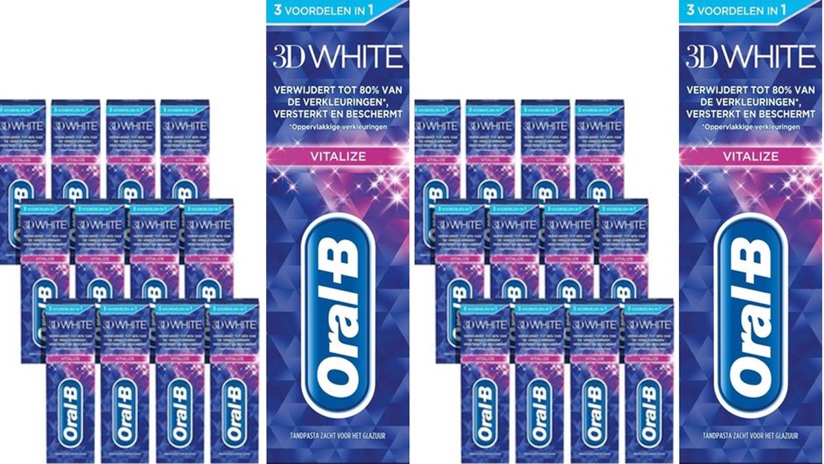 Oral-B Tandpasta - 3D White Vitalize - 24 x 75 ml