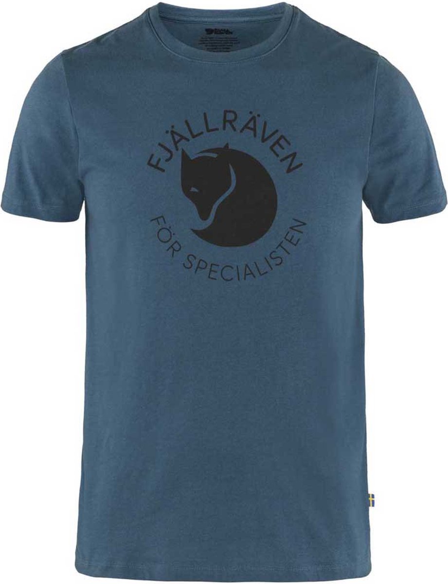 Fjällräven Fox Korte Mouwen T-Shirt Heren Indigo L Blauw