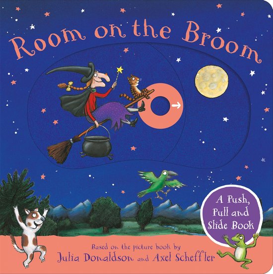 Room on the Broom: A Push, Pull and Slide Book - cover