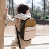 Kidslabel Backpack Quilted - Kaki - Sac d’école - Sac à dos pour tout-petits - Sac à dos pour tout-petits