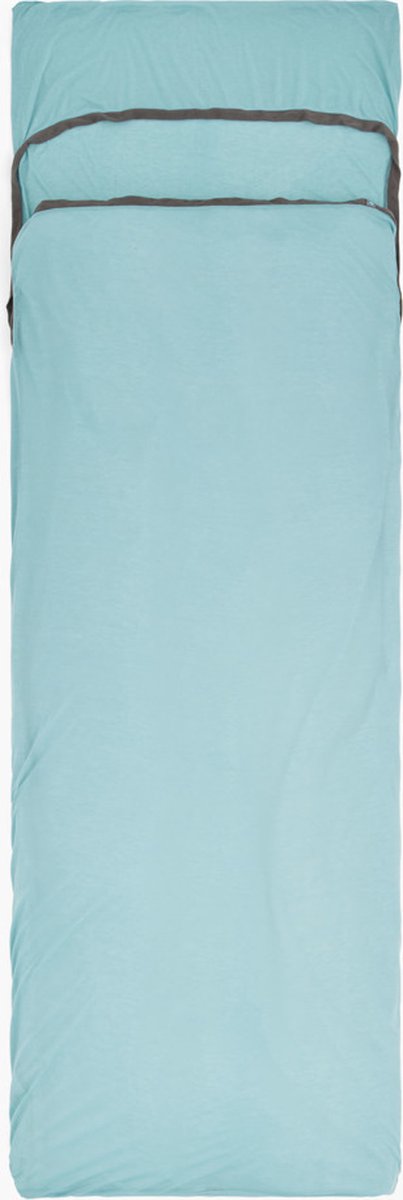 Sea To Summit Comfort Blend Rectangular With Pillow Sleeve Lakenzak Blauw