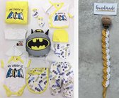 My daddy is Batman - Batman tas cadeau - Batman 10-delige baby newborn kleding set - Fopspeenkoord cadeau - Newborn set - Babykleding - Babyshower cadeau - Kraamcadeau