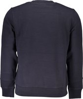 Fleece Sweatshirt Met Ronde Hals En Print En Logo