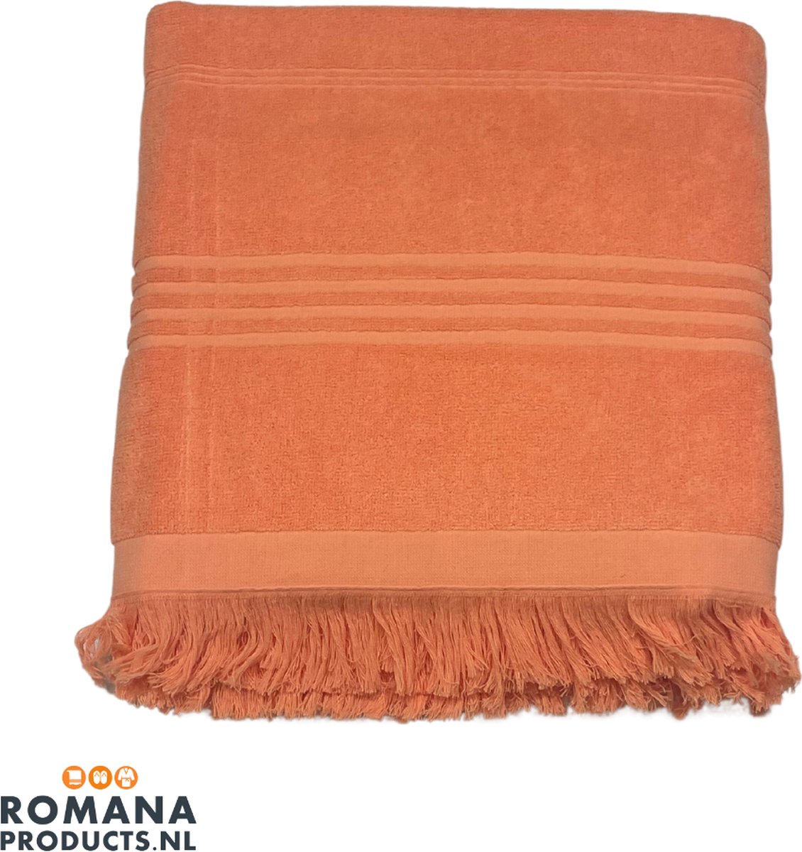 Romana Products Terry Hamamdoek - Baddoek - Strandlaken - Saunalaken - 100cm x 170cm - Koraal