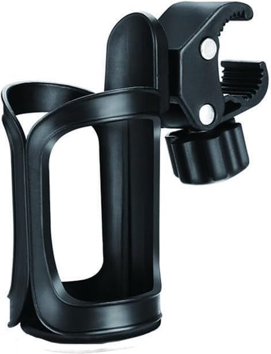 Drinkfleshouder - Bidonhouder -Bidonhouder fiets - Universele bekerhouder - Mountainbikes - Fiets - Universele bekerhouder voor fietsen - Trolleys of rollators - Zwart