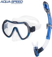Aqua Speed JAVA + ELBA Masker en Snorkel set - Comfortabele Duikervaring voor Tieners en Volwassenen
