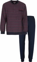 Paul Hopkins Heren Pyjama - Polo sluiting - Donker Blauw - Maat L