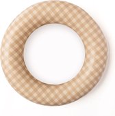 Vilolux® - Mrs Ertha - Zwemband - Zwemring - beige - soft squares - 3+ jaar - Ø 45 cm
