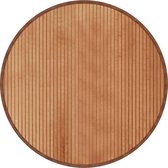 vidaXL - Vloerkleed - rond - 80 - cm - bamboe - naturel