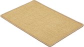 Krabmat voor katten - vloermat sisal krabdeken - natuurlijke sisal mat robuust - vloerkleed van 100% sisal - kattenkrabmat beige 60 x 80 cm