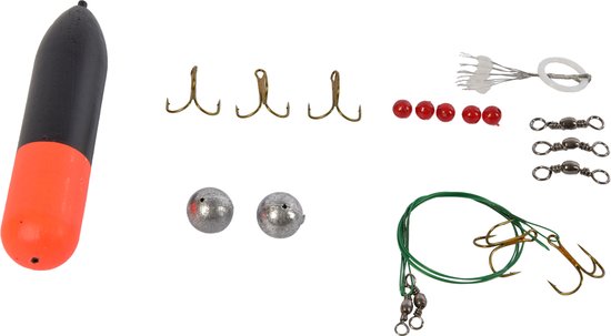 Neon Zilver Zwart Hengelbenodigdheden voor Hengelsport Kamperen & Outdoor - Kunststof en Metaal - Complete Set voor Beginners - 11cm Hoog - 2cm Breed - 1 Stuk — afbeelding 5