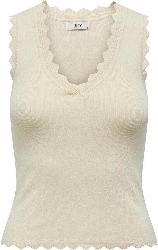 Jacqueline de Yong Top Jdymette Life S/l V-neck Top Knt 15257207 Birch Dames Maat - XL