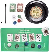 Set de roulette - Roue de roulette - Toile de roulette - Set de roulette - Pour la soirée de jeu idéale !