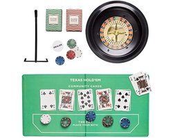 Roulette set - Roulette wiel - Roulette kleed - Rouletteset - Voor de ideale spelavond!
