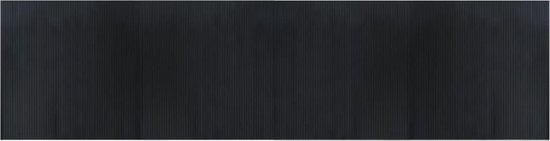 vidaXL-Vloerkleed-rechthoekig-100x400-cm-bamboe-zwart