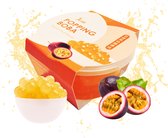 Bubble Tea Toppping | Popping Boba Fruit Pearls | JENI Popping Boba Passionfruit Flavor - 1 x 490g