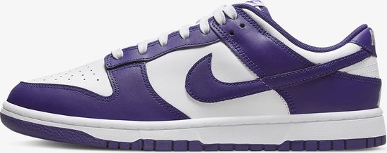Nike Dunk Low Retro "Court Purple" - Sneakers - Mannen - Maat 46 - Wit/Paars