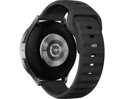 Stravo 22mm Robuuste Siliconen Bandje - Geschikt voor Samsung Galaxy Watch 3 45mm / Galaxy Watch 46mm / Gear S3 Classic & Frontier - Polar Vantage M / M2 / V3 / Grit X - Garmin Vivoactive 4 - Horlogebandje voor Huawei GT 5/6 46mm / Xiaomi - Zwart